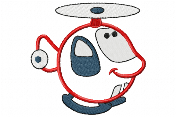 Baby Airplane Embroidery Design