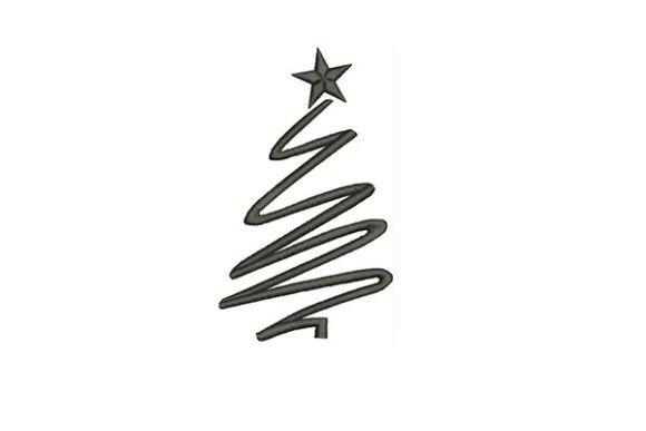 Christmas Tree Embroidery Design
