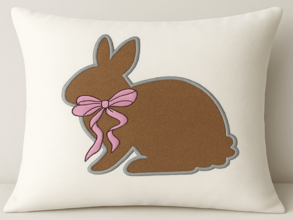 Easter Rabbit Applique Embroidery Design