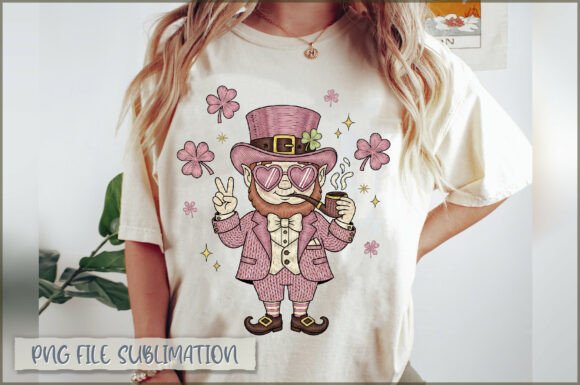 St. Patricks Leprechaun Embroidery PNG